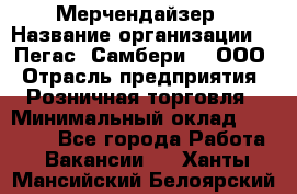 Мерчендайзер › Название организации ­ "Пегас" Самбери-3, ООО › Отрасль предприятия ­ Розничная торговля › Минимальный оклад ­ 23 500 - Все города Работа » Вакансии   . Ханты-Мансийский,Белоярский г.